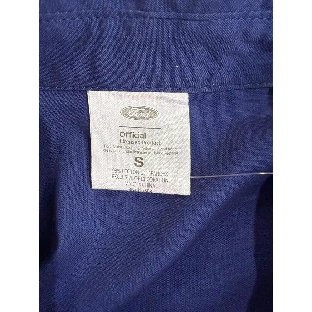 Ford Mustang Navy Blue "King of the Road" Long Sleeve Size Small - Picture 6 of 9